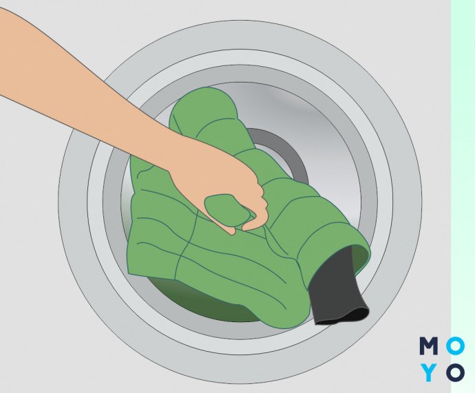 Як сушити пуховик після прання