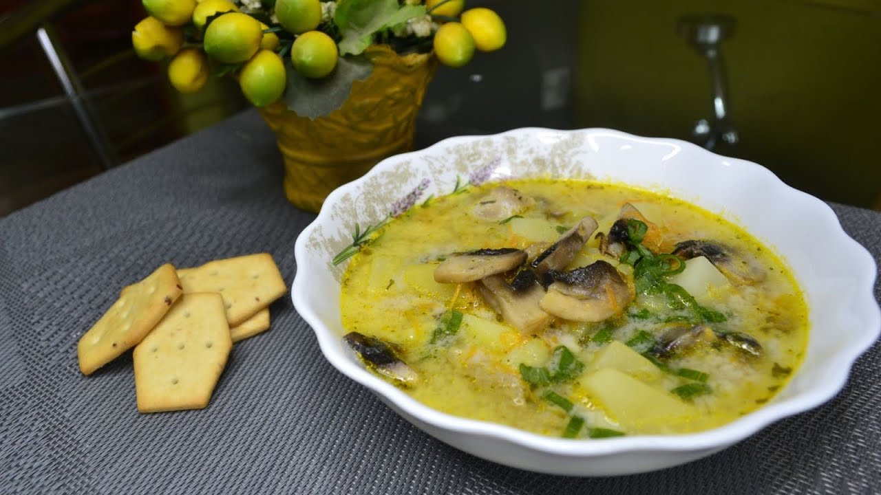 5 кращих рецептів сирного супу з грибами
