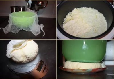 Як з кислого козячого молока зварити сир
