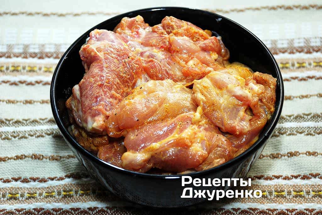 Рецепт 3 Куряче м’ясо з ананасами під вершковим соусом