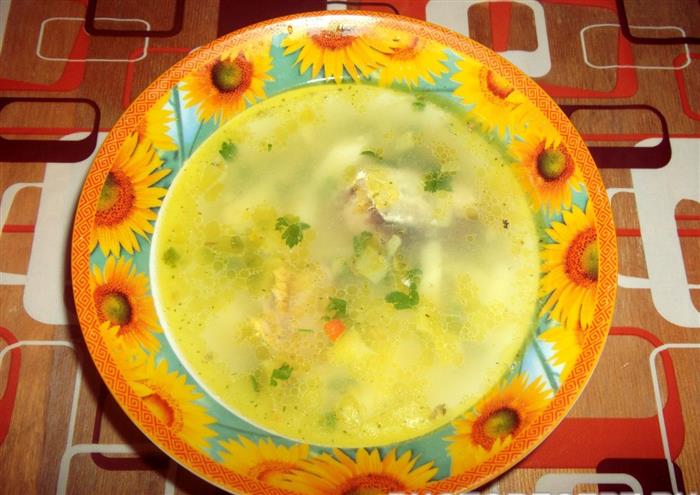 Сирний суп з консервованої сайри