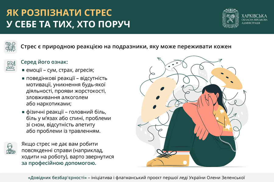 Як розпізнати стрес у себе та тих, хто поруч – детально в «Довіднику безбар’єрності»