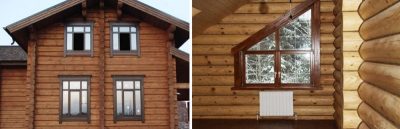 Монтаж металопластикових вікон в новому дерев’яному будинку