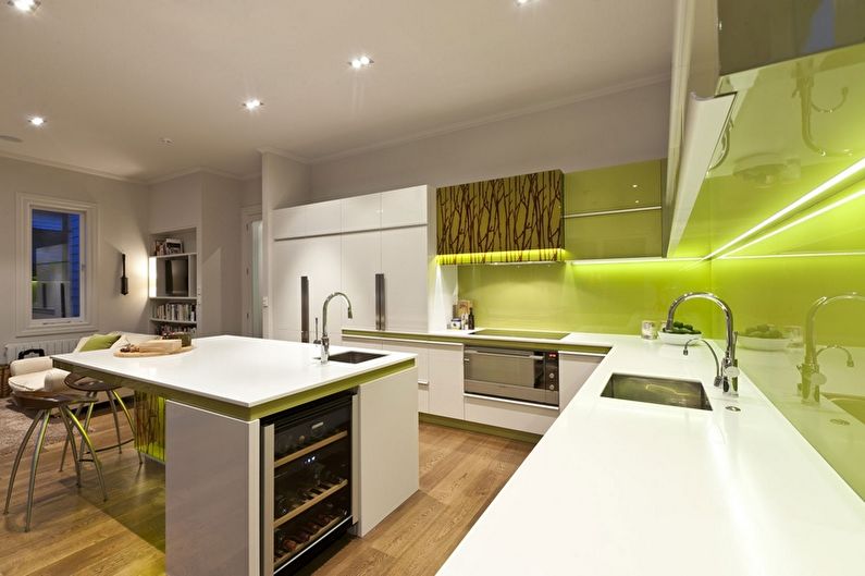 Зелені кухні в стилі прованс чи шеббі шик